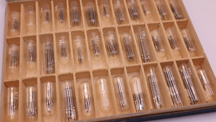 Popular Roskopf Stems - Various Brands - Winding Stems #401 - Box 8-Welwyn Watch Parts