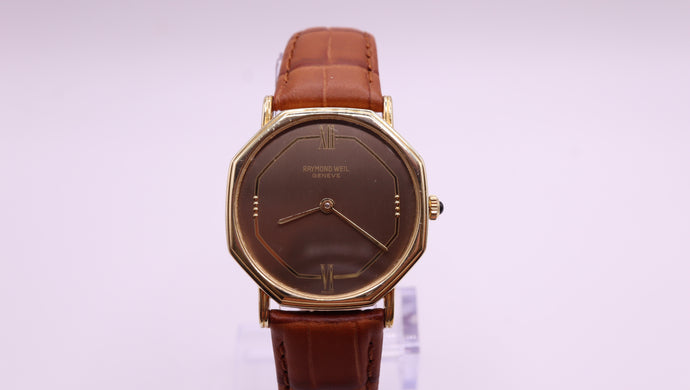 Raymond Weil Geneve - Model 7030 - Gents Gold Plated Watch-Welwyn Watch Parts
