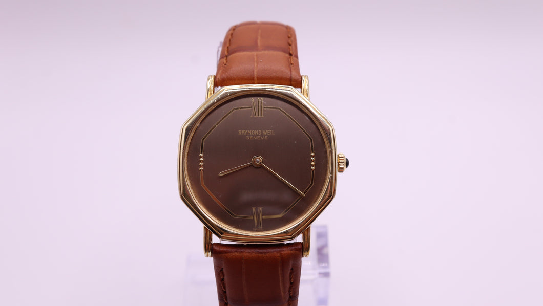Raymond Weil Geneve - Model 7030 - Gents Gold Plated Watch-Welwyn Watch Parts