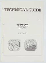 Seiko - Quartz & Digital Technical Manuals - Various Vintage Calibres-Welwyn Watch Parts