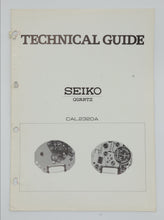Seiko - Quartz & Digital Technical Manuals - Various Vintage Calibres-Welwyn Watch Parts