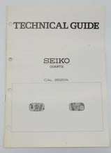 Seiko - Quartz & Digital Technical Manuals - Various Vintage Calibres-Welwyn Watch Parts