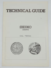 Seiko - Quartz & Digital Technical Manuals - Various Vintage Calibres-Welwyn Watch Parts