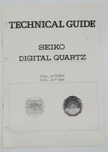 Seiko - Quartz & Digital Technical Manuals - Various Vintage Calibres-Welwyn Watch Parts