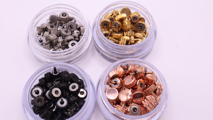 Prestige Watch Style Crowns - Rose Gold/Yellow Gold/Black/Stainless Steel-Welwyn Watch Parts