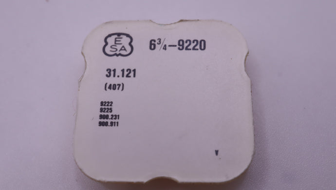 ESA - 9220 - Part# 407 Clutch Wheel -NOS-Welwyn Watch Parts