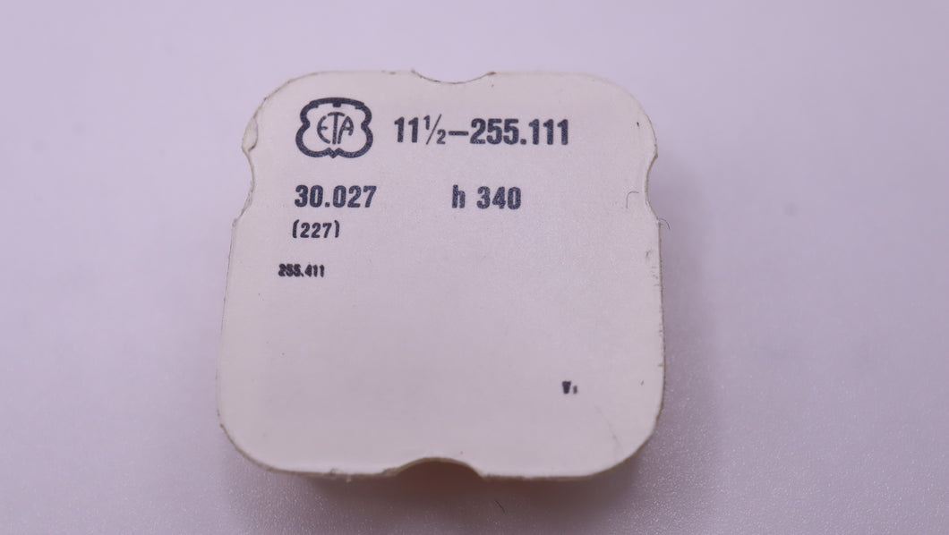 ETA - 255.111 - Part#227 Centre Seconds - NOS-Welwyn Watch Parts