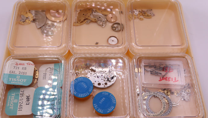 Tissot - Mixed Cal 781/782/784/2481 Movement Spares - NOS + Used-Welwyn Watch Parts