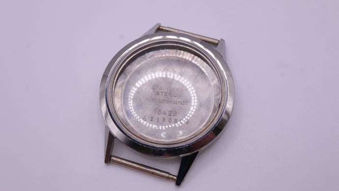 Enicar - Nickel Plated Watch Case - NOS-Welwyn Watch Parts