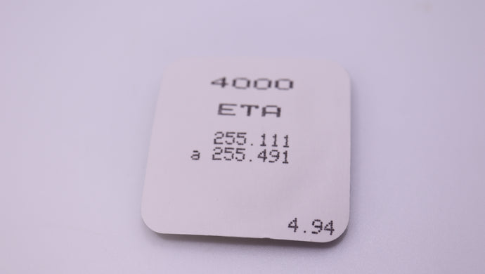 ETA - Quartz Circuits - Part#4000 - Calibre 255.111 / 255.491-Welwyn Watch Parts