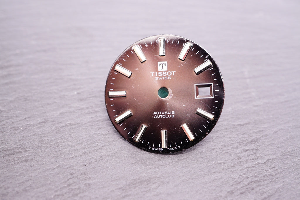 Cadran De Montre Tissot Autolub - 28,57 Mm - Occasion Rare - Pour Collectionneurs