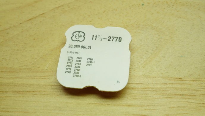 ETA Cal 2770 - Barrel Arbor + Ratchet Screw ( Fits 2783 )-Welwyn Watch Parts