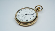 Prima Revue Pocket Watch - ALD Dennison Gold Plated Moon Casing-Welwyn Watch Parts