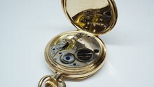 Prima Revue Pocket Watch - ALD Dennison Gold Plated Moon Casing-Welwyn Watch Parts