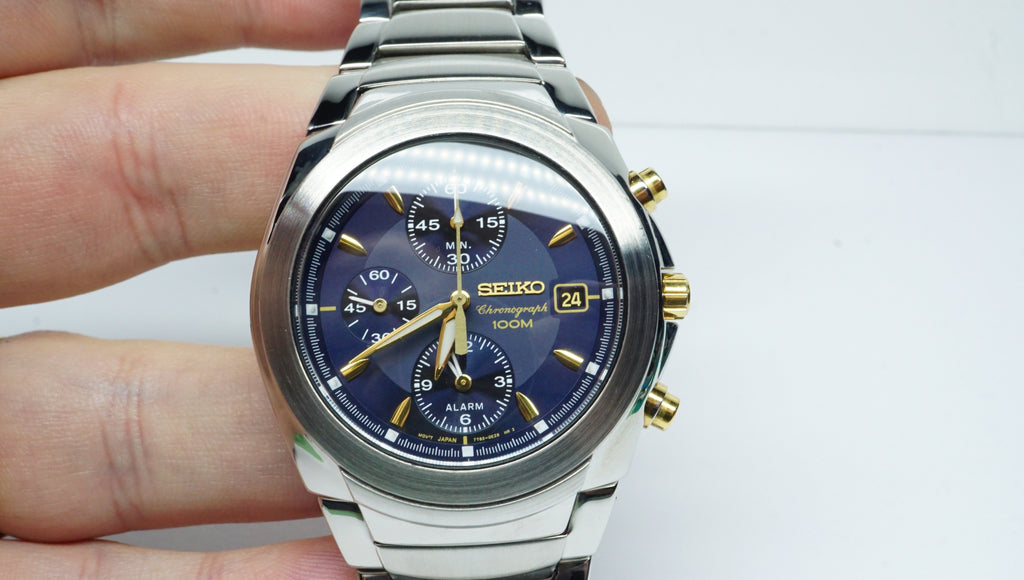 Seiko Quartz Chronograph 7T62 0EE0 Stainless Steel 2008