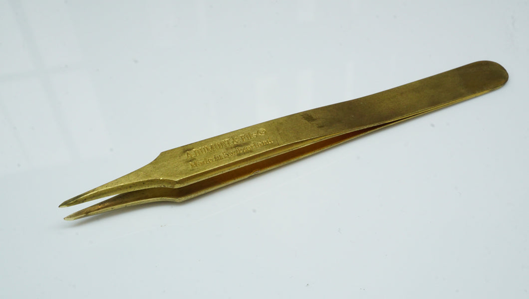 Dumont Brass Tweezers - Used-Welwyn Watch Parts
