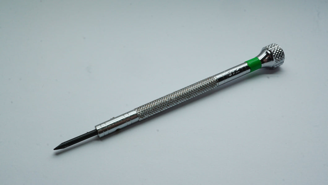 Watchmakers Swiss Style Screwdriver - Green - 2.00mm-Welwyn Watch Parts