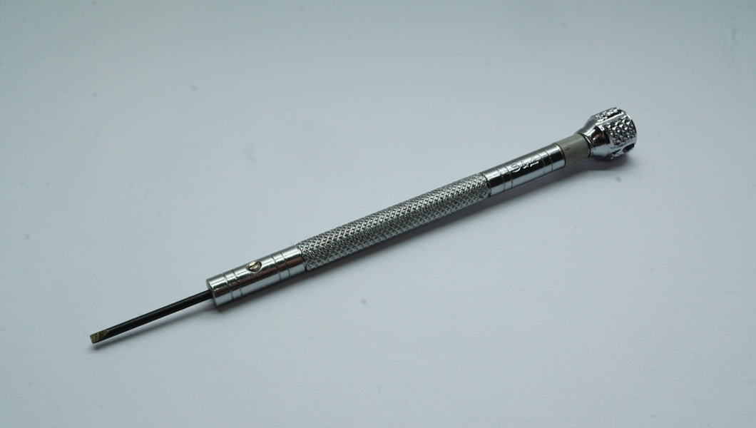 Watchmakers Swiss Style Screwdriver - Grey - 1.40mm-Welwyn Watch Parts