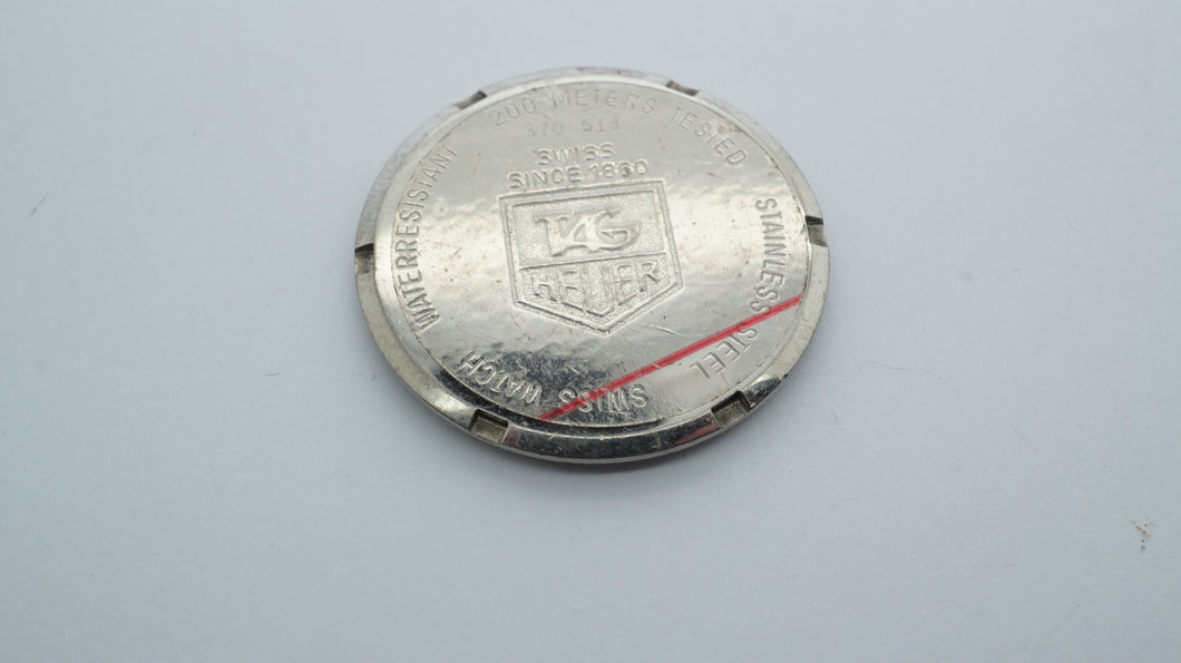 Tag Heuer - Stainless Steel Case Back - NOS - Model 370.513-Welwyn Watch Parts