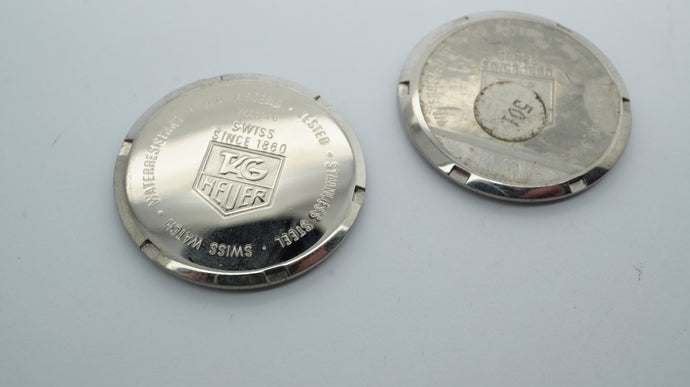 Tag Heuer - Stainless Steel Case Back - NOS - Model WA1216-Welwyn Watch Parts
