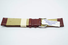Morellato Italian Leather Strap - Burgundy/Brown - 18mm-Welwyn Watch Parts
