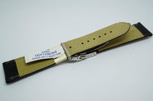 Morellato Italian Leather Strap - Black Croc Grain - Steel Clasp - 22mm-Welwyn Watch Parts