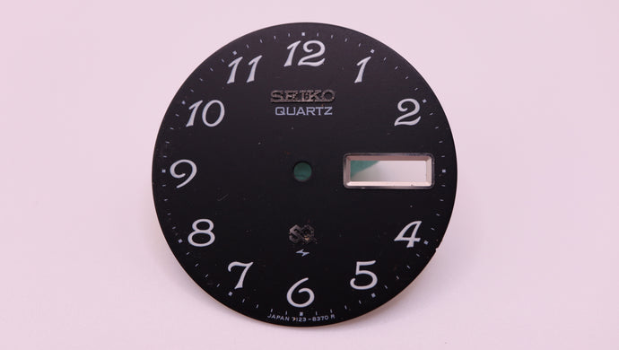 Seiko - Quartz SQ Black Dial - 28.50mm - Used-Welwyn Watch Parts