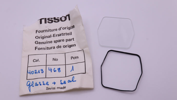Tissot - Rare Glass & Gasket - Ref 402A3 -29x29mm-Welwyn Watch Parts