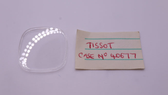 Tissot - Acrylic Glass - Case Ref40677 - 26.25x26.25mm-Welwyn Watch Parts