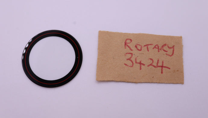 Rotary Watch Glass - Mineral - Red Line Ref3424 - 22.3mm-Welwyn Watch Parts