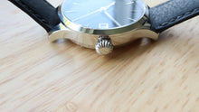 Black Dress Watch - Custom Made - Soprod A10 Swiss Movement - Unisex-Welwyn Watch Parts