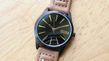 Barbour Ladies Quartz Watch - Black PVD - Leather Strap-Welwyn Watch Parts