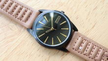 Barbour Ladies Quartz Watch - Black PVD - Leather Strap-Welwyn Watch Parts