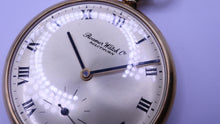 Roamer - Gold Plated Pocket Watch - Boxed - Unitas 6498-Welwyn Watch Parts