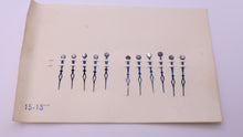 Carded Set of Cathedral Minute Hands For 15-18"' Movements - NOS-Welwyn Watch Parts