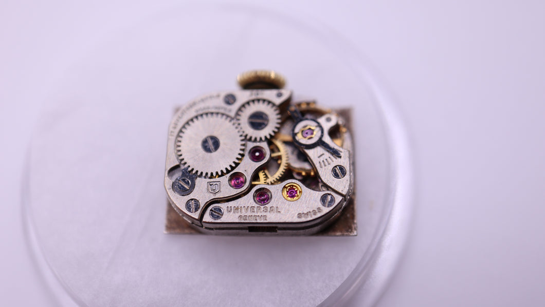 Universal Cal 501 - Manual Movement - Used - Signed Crown-Welwyn Watch Parts
