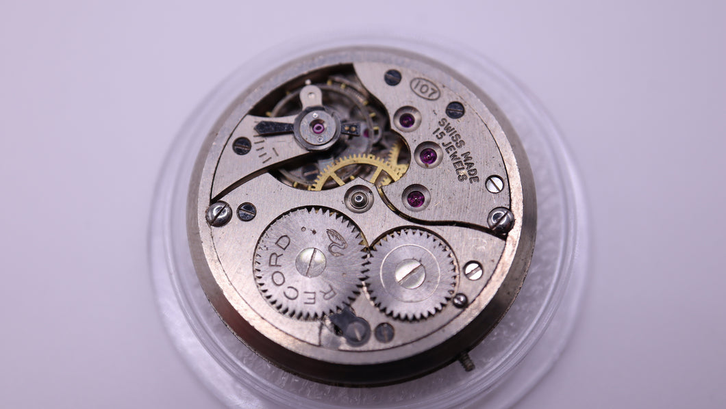 Record Cal 107 - Manual Movement - Used-Welwyn Watch Parts
