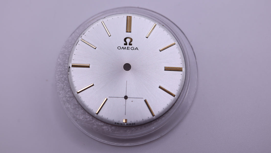 Omega - Calibre 30T2 Dial - Silvered W Gold Indices 29.6mm-Welwyn Watch Parts