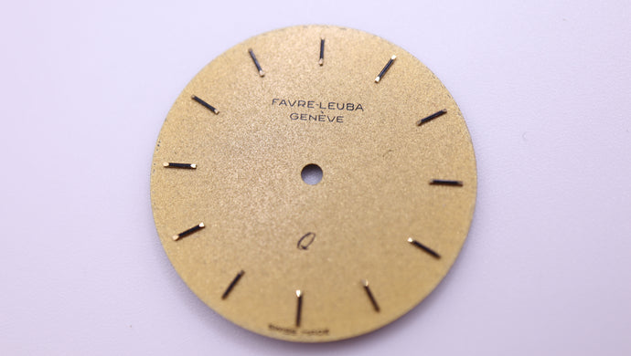 Favre Leuba - Watch Dial - Gold Speckle - High End-Welwyn Watch Parts