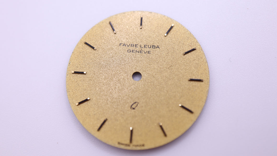 Favre Leuba - Watch Dial - Gold Speckle - High End-Welwyn Watch Parts