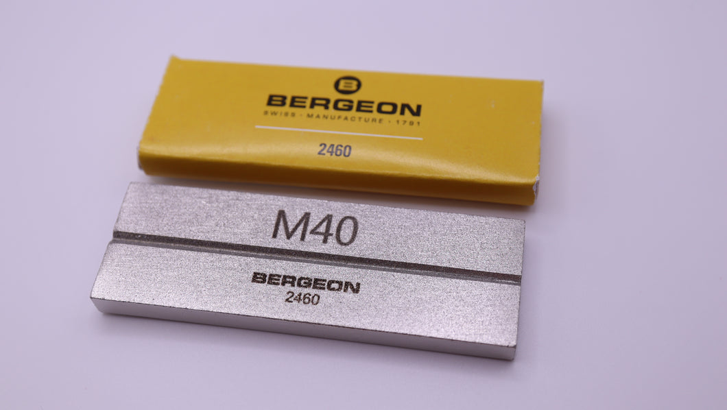 Bergeon - Tweezer Sharpening Tool - Diamond Bonded Plate-Welwyn Watch Parts
