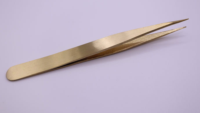 #3 Fine Tip Brass Tweezers - Watchmakers Tools-Welwyn Watch Parts