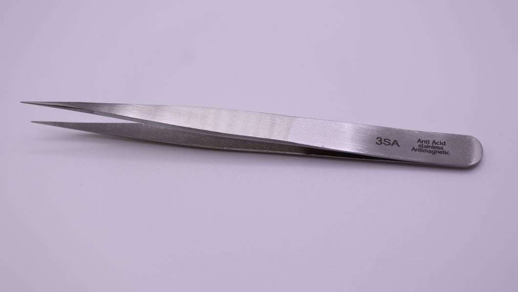 #3SA Antimagnetic Fine Tip Tweezers - Watchmakers Tools-Welwyn Watch Parts