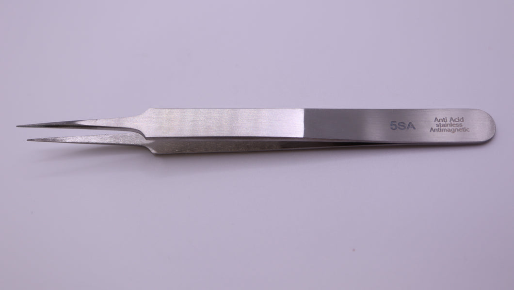#5SA Antimagnetic Fine Tip Tweezers - Watchmakers Tools-Welwyn Watch Parts