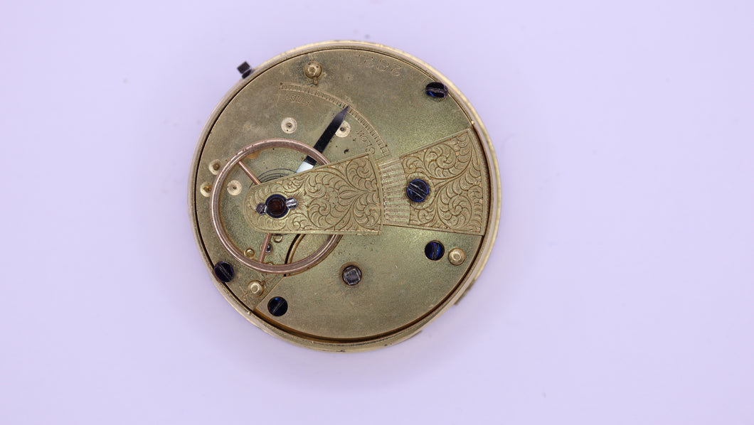 Small Fob Missing Dial 36mm - Pocket Watch Movement-Welwyn Watch Parts