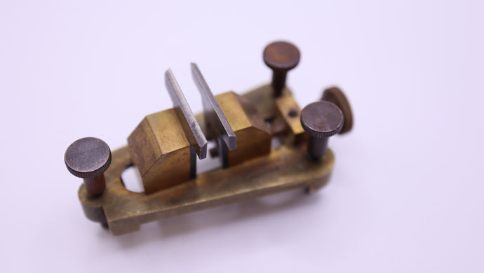 Watchmakers Vintage Posing Tool - Brass & Steel-Welwyn Watch Parts