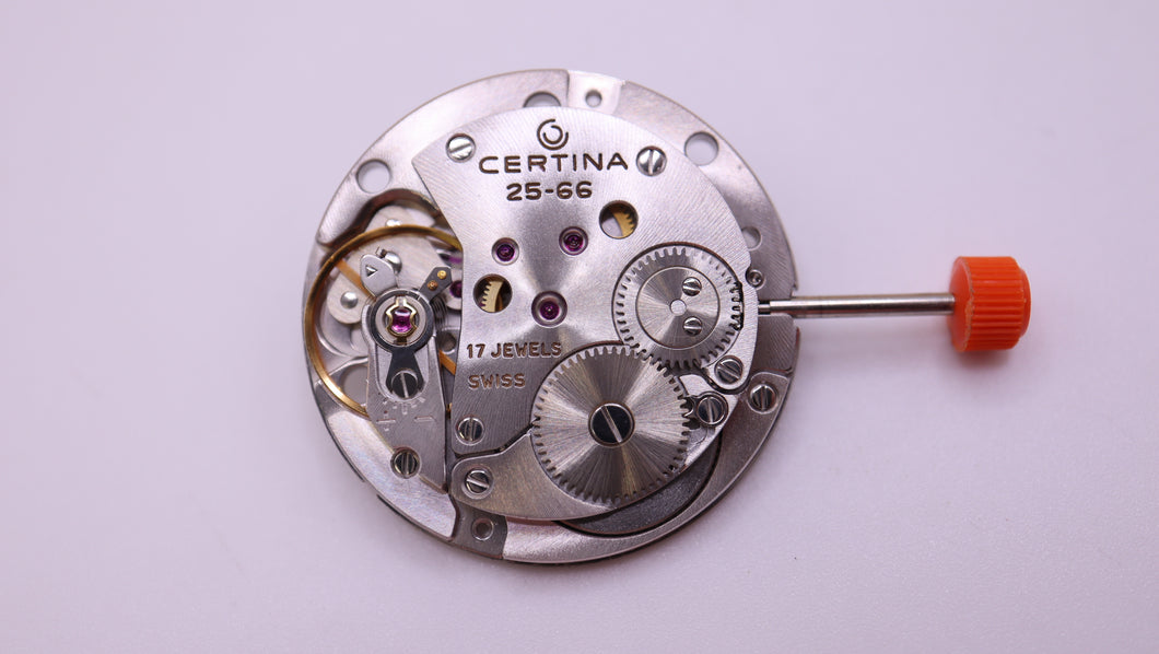 Certina - Calibre 25-66 Movement Parts - New Stock-Welwyn Watch Parts
