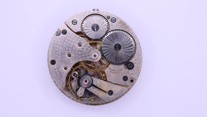 Lumars Pocket Watch Movement - Negative Set - Good Balance-Welwyn Watch Parts