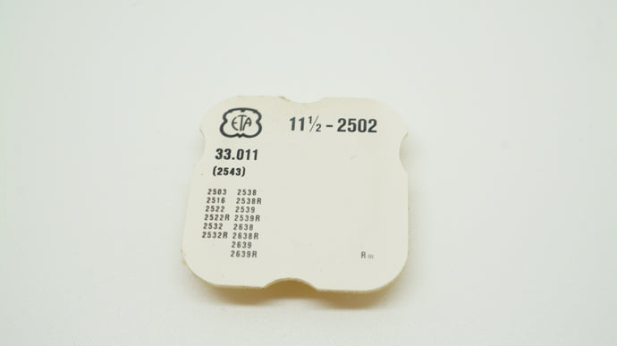 ETA - Calibre 2502 - Int Date Wheel #2543-Welwyn Watch Parts