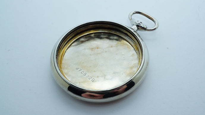 Zenith White Metal Pocket Watch Casing - Cal 18-28-3P-Welwyn Watch Parts